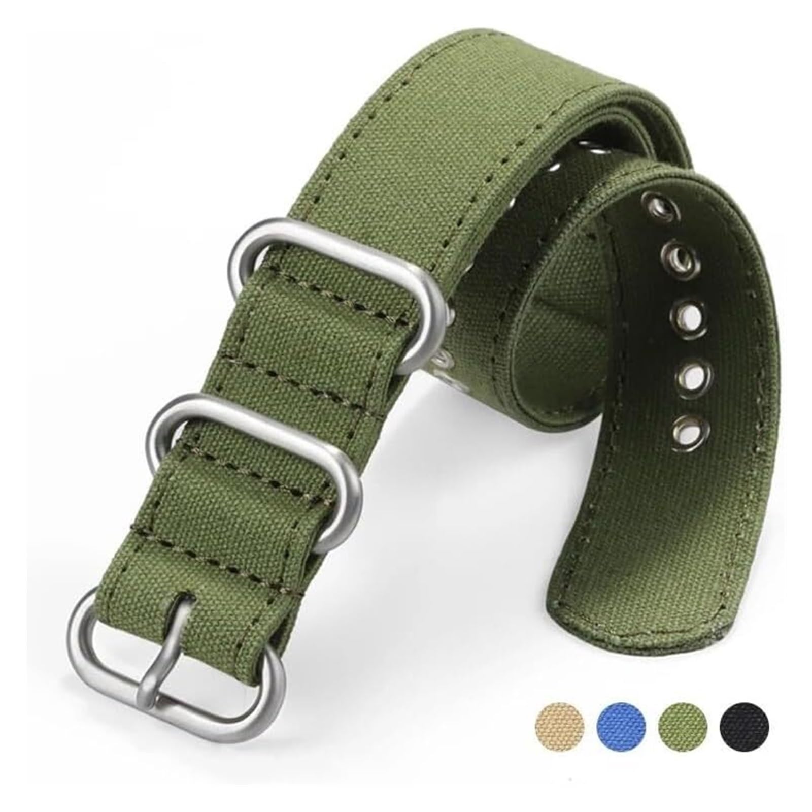 Bracelet de montre en nylon tissé, Bracelet de montre en toile et Nylon, 18mm, 20mm, 22mm, universel, Bracelet de remplacement for montre intelligente