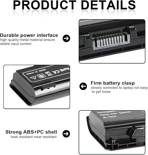 Vista 24 de TSKYBEAR P106 PI06 PI09 P109 710416-001 710417-001 Batería para portátil compatible con HP Envy, Envy TouchSmart, Pavilion,Pavilion TouchSmart 14 15