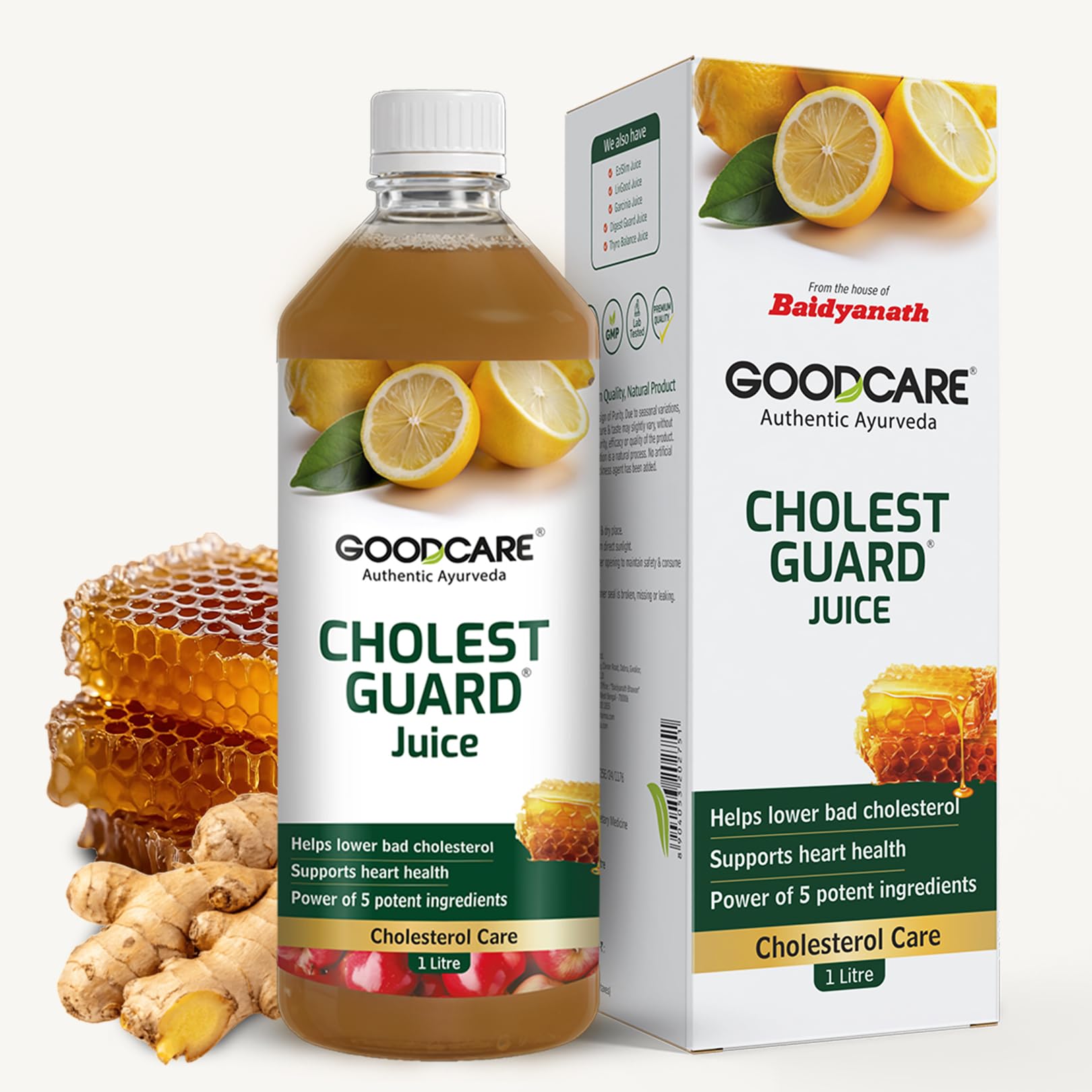 Goodcare Cholest Guard Ayurvedic Drink | Support Heart Health| Lower Bad Cholesterol| With 5 Ayurvedic Ingredients for Healthy Cholesterol Levels| Antioxidant drink for daily health management-image-1