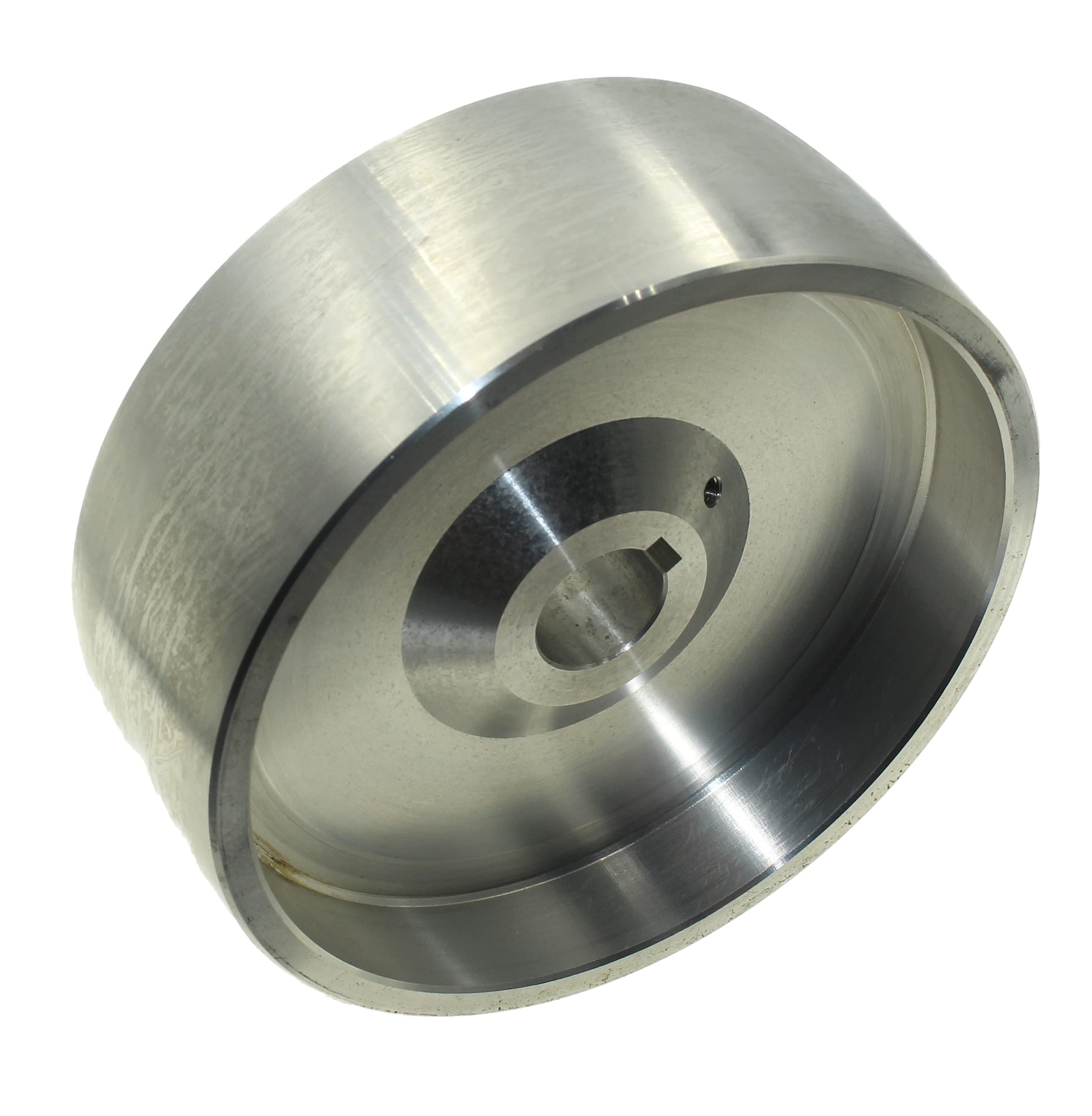 (Drive 158 – 24) Rueda de transmisión de correa mecanizada CNC para afilador de cuchillos, 158 mm de diámetro, 55 mm de ancho con orificio de 24 mm