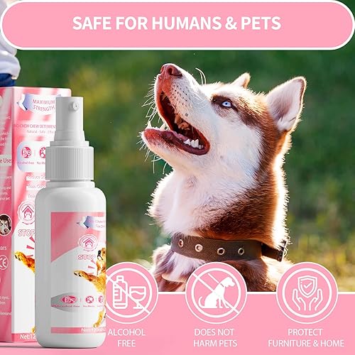 Miniatura 4 de Spray de manzana amarga para perros, eficaz y seguro, antimasticar, 4.1 fl oz, espray natural sin masticar para perros, sin alcohol y sin crueldad,