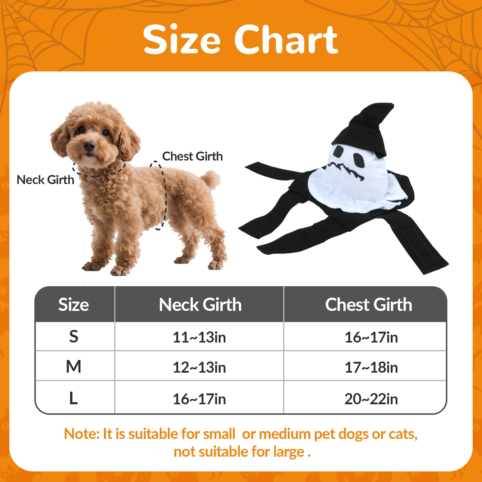 Dog Halloween Costumes, Dog Ghost Costume, Fancy Chucky Pet Cosplay Clothes - Image 2
