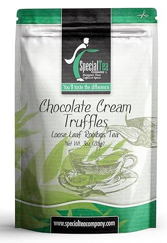 Special Tea Chocolate Cream Trufas Rooibos, té de hoja suelta, 3 onzas