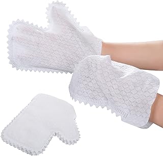 Aster 10 Pieces White Microfiber Dusting Gloves Artisan Dusting Mitt Microfiber Dusting Cloth Replaces Dust Wipes Feather Dusters