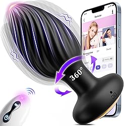 Plug Anal Vibradorador Hombre Juguetes Sexuales, Plug Anales,con Vibración Juguetes Eróticos para Pareja Sexuales con 7 Giratorios 7 Vibratorios, Vibrador Anal Bolas Anales Consoladores.. Para Hombre