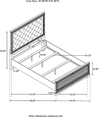 Miniatura 3 de Coaster Eleanor - Juego de 4 piezas de madera contemporánea tamaño Queen color negroplateado