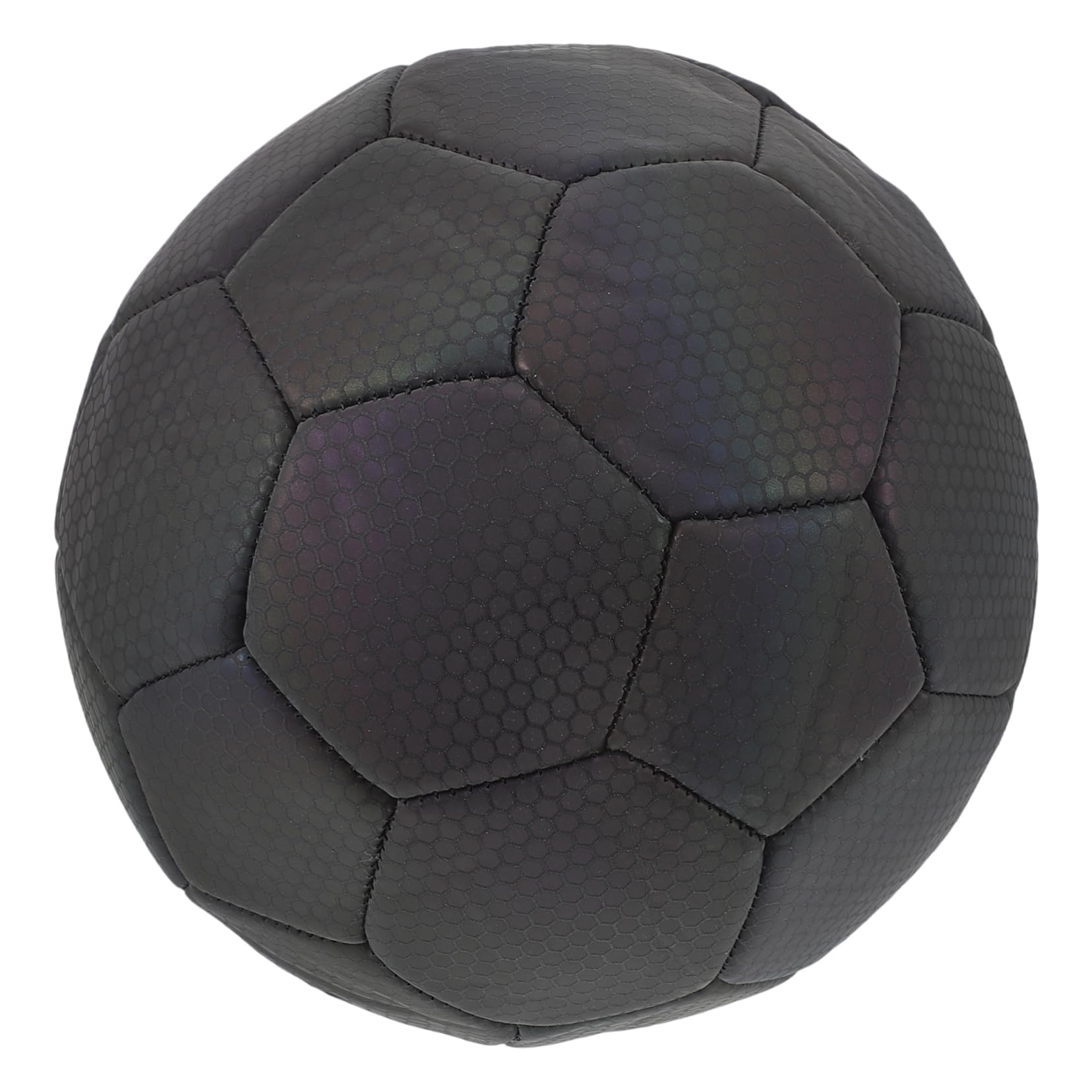 Pallone da Calcio Olografico Riflettente, Pallone Luminoso Calcio | Gomma, Pelle Sintetica e Camera Butilica, Uso Versatile per Allenamento, Club e Decorazioni Scuola