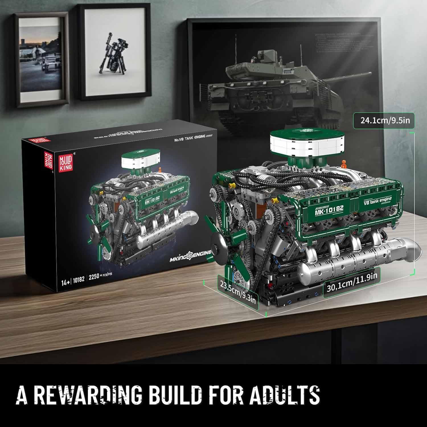 Amazon.co.jp: Mould King 10182技術V8ツインターボエンジン積み木玩具