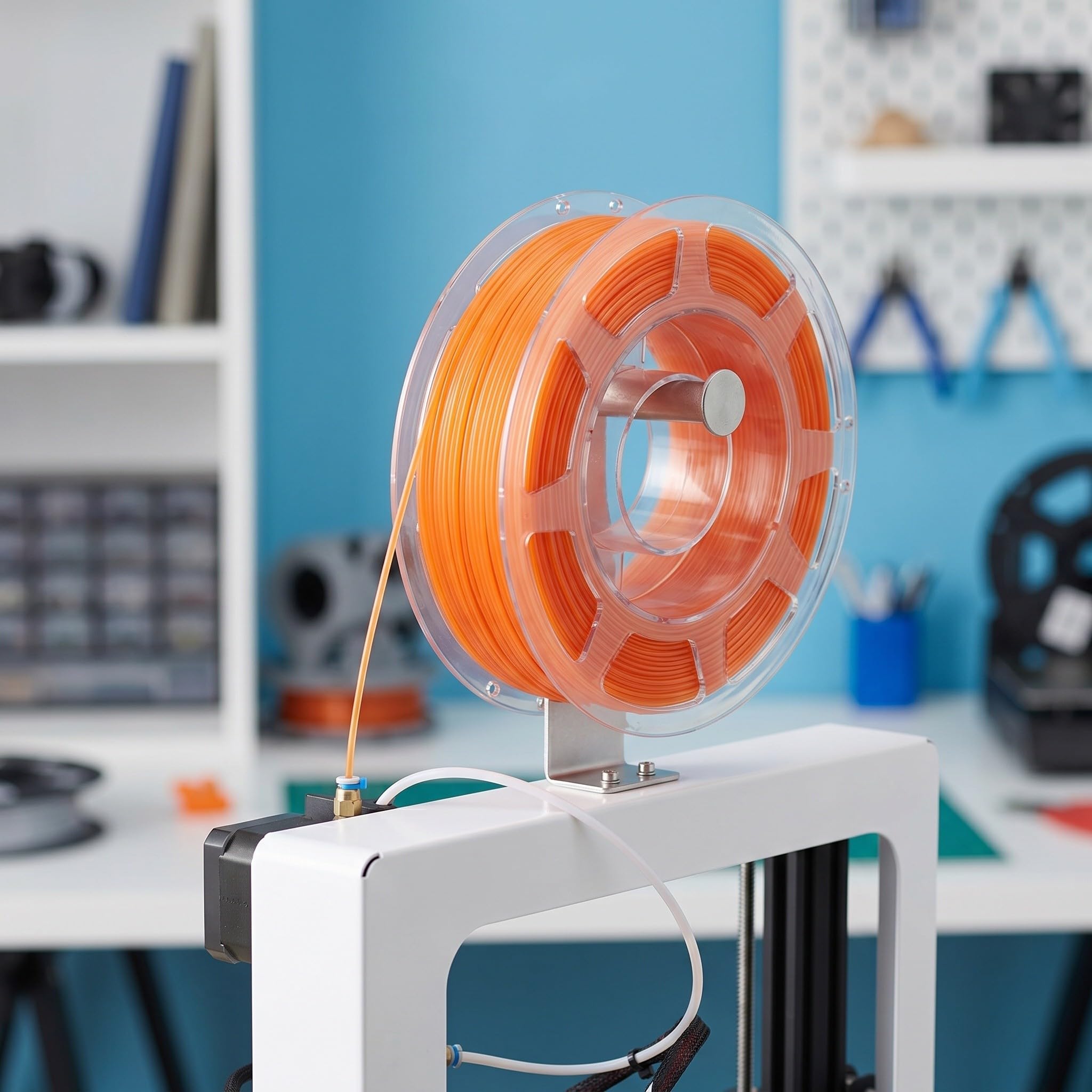ibasenice 6 rollos de filamento PLA translúcido pastel de 1,75 mm - Paquete de filamento PLA multicolor transparente de 200 g - Suministros para impresión 3D para oficinas, escuelas y proyectos