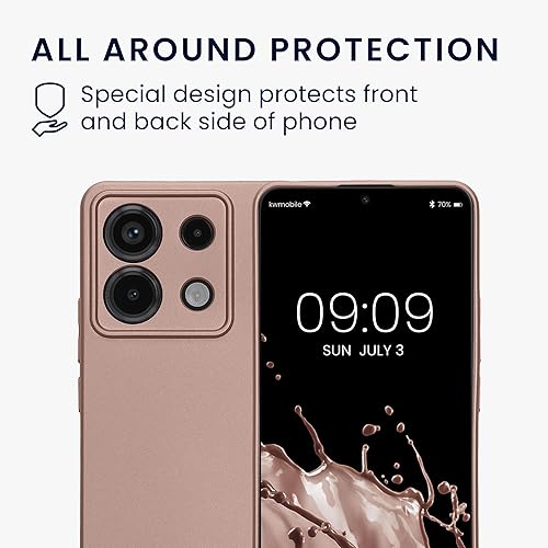 Vista 562 de kwmobile Funda compatible con Xiaomi Redmi Note 11 / Note 11S - Funda protectora de silicona TPU suave y delgada - Azul Báltico Azul (Baltic Blue)