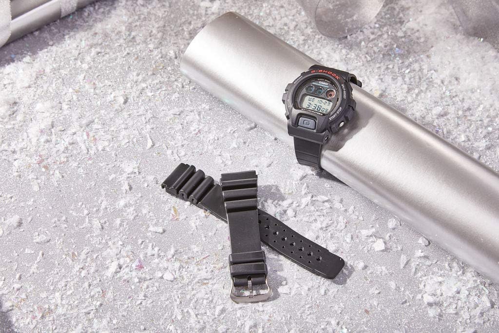 Speidel PVC Replacement Black Watch Band for Casio® G Shock in16mm