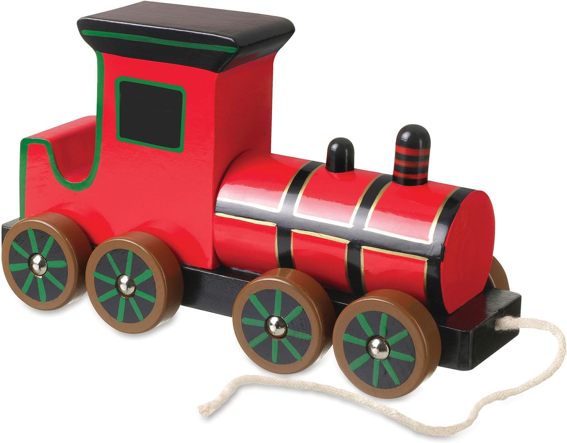 Steam Train Pull Along Toy - Wooden Push and Pull Along Toy Cars & Vehicles - 1st Birthday Gifts for Baby Boys and Girls, 1 Year Olds, Toddler - Early Development & Activity Toys by Orange Tree Toys