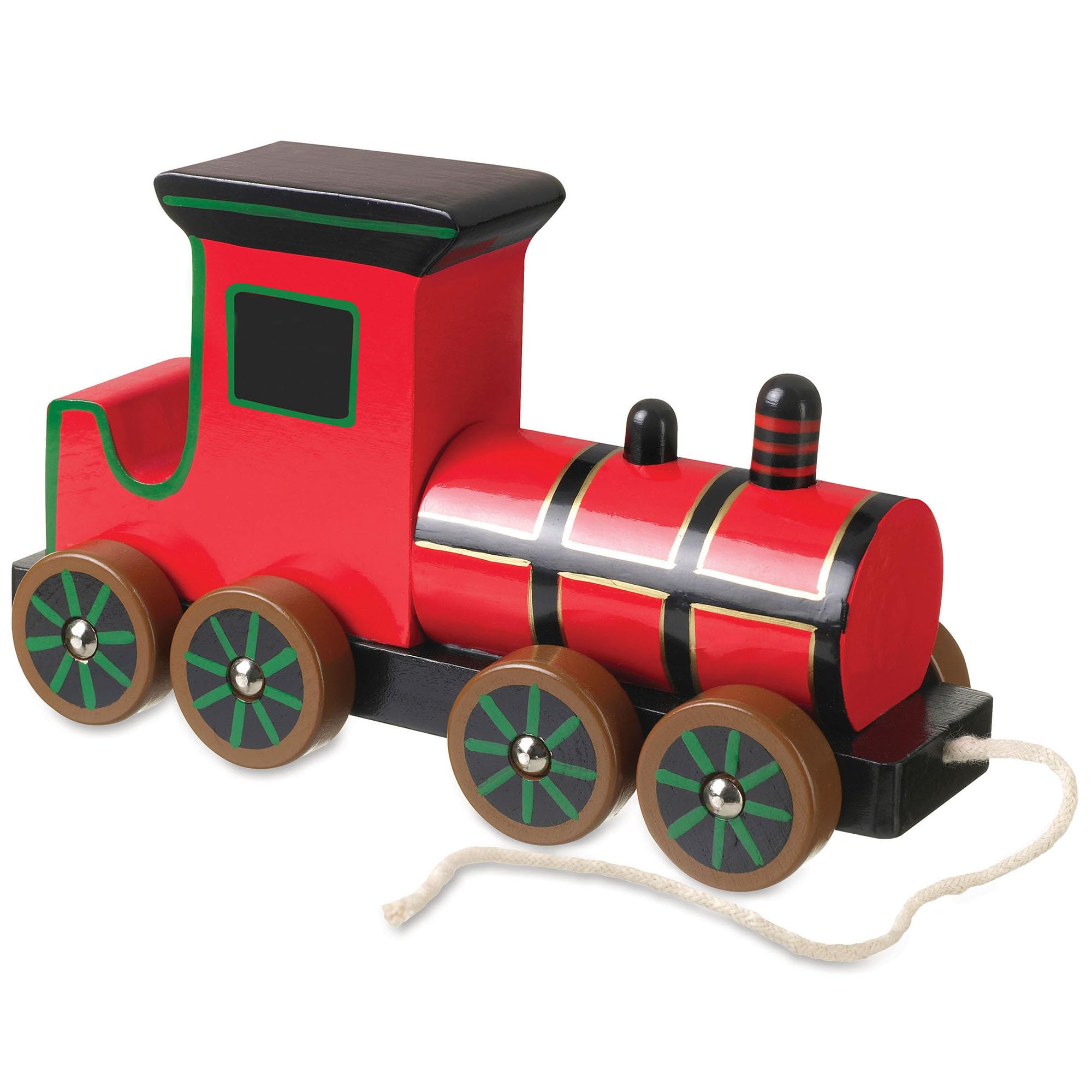 Steam Train Pull Along Toy - Wooden Push and Pull Along Toy Cars & Vehicles - 1st Birthday Gifts for Baby Boys and Girls, 1 Year Olds, Toddler - Early Development & Activity Toys by