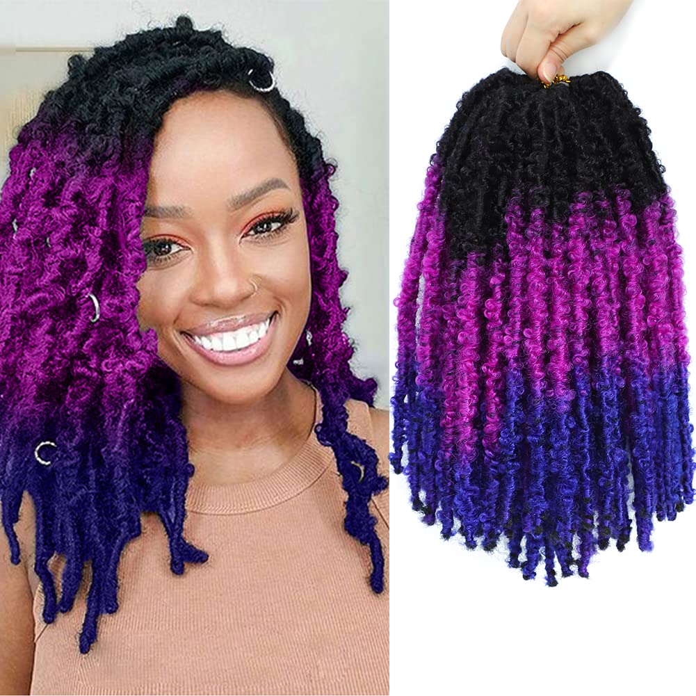 Buy Butterfly Locs Crochet Hair Accessories Ombre Short Bob Pre looped