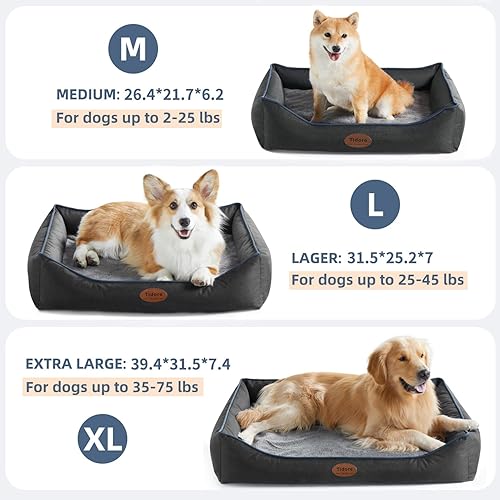 Miniatura 3 de Camas ortopédicas para perros medianos, sofá de espuma duradera para perros, funda extraíble lavable, forro impermeable, cama para mascotas para