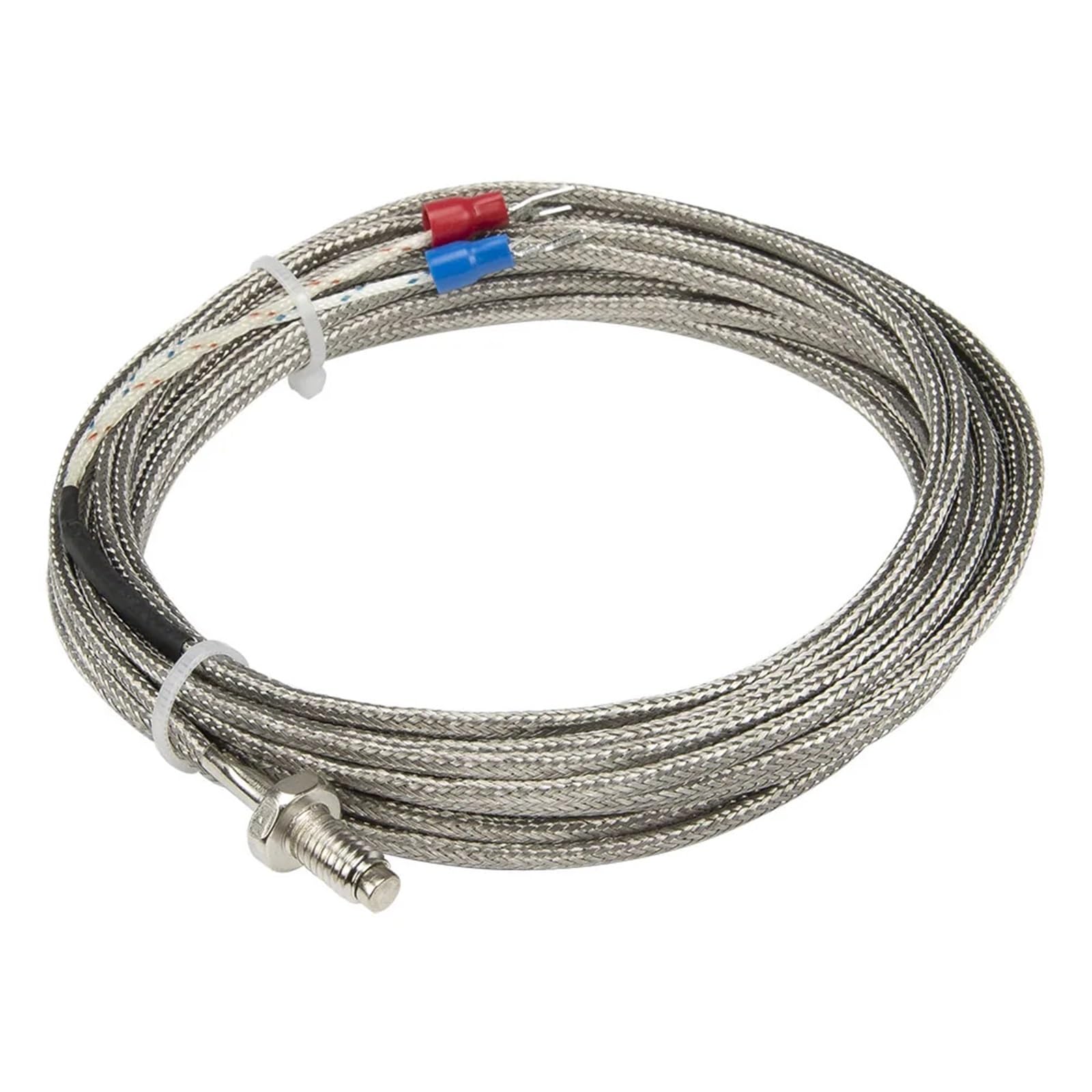 Termopar K tornillo M8 sensor temperatura metal cable 5 metros 4