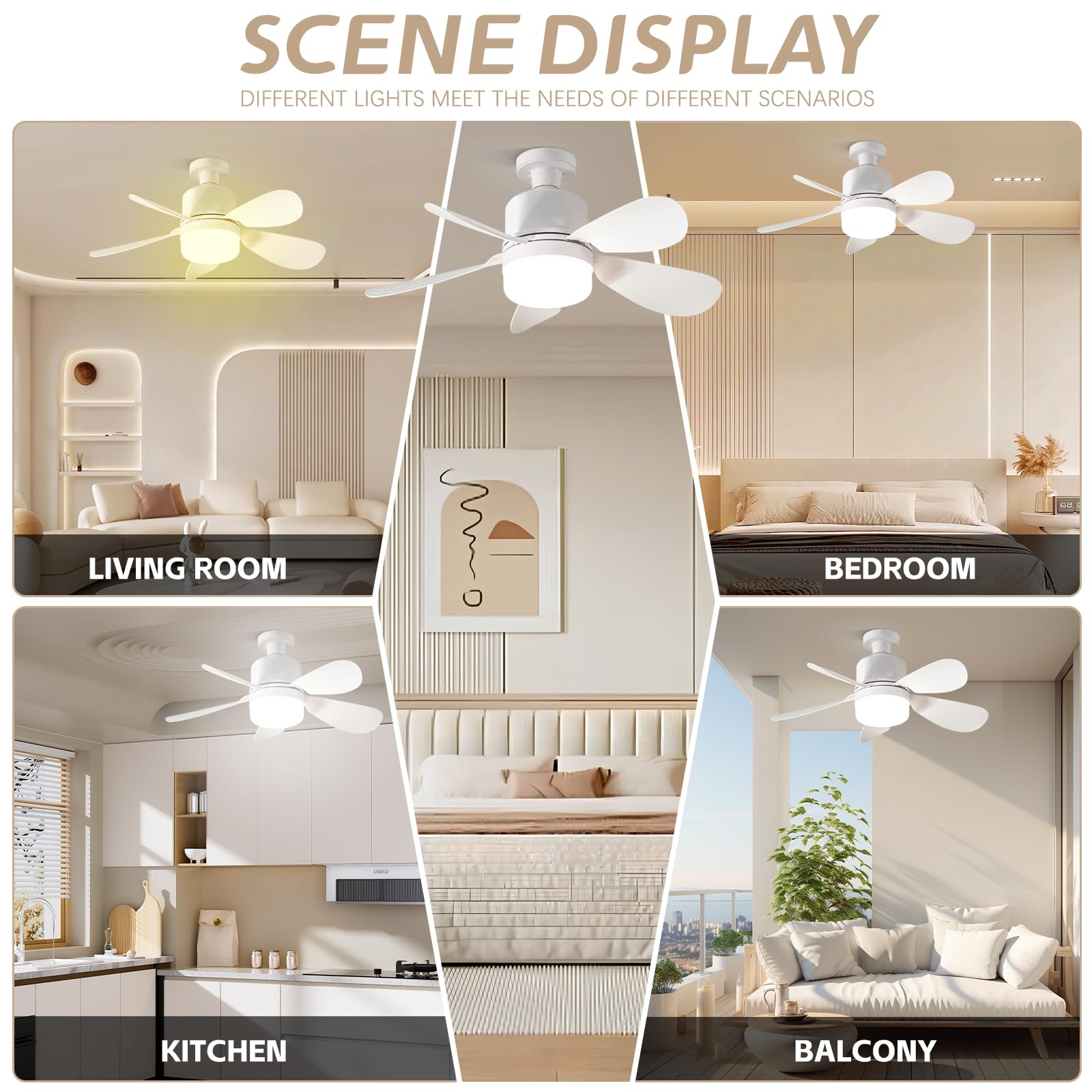 LampadarioVentilatoreCamera da Letto, Ventilatore con Luce e27, Lampadario con Ventola e Telecomando, Lampada Ventola led, Ventilatore da soffitto con Lampada