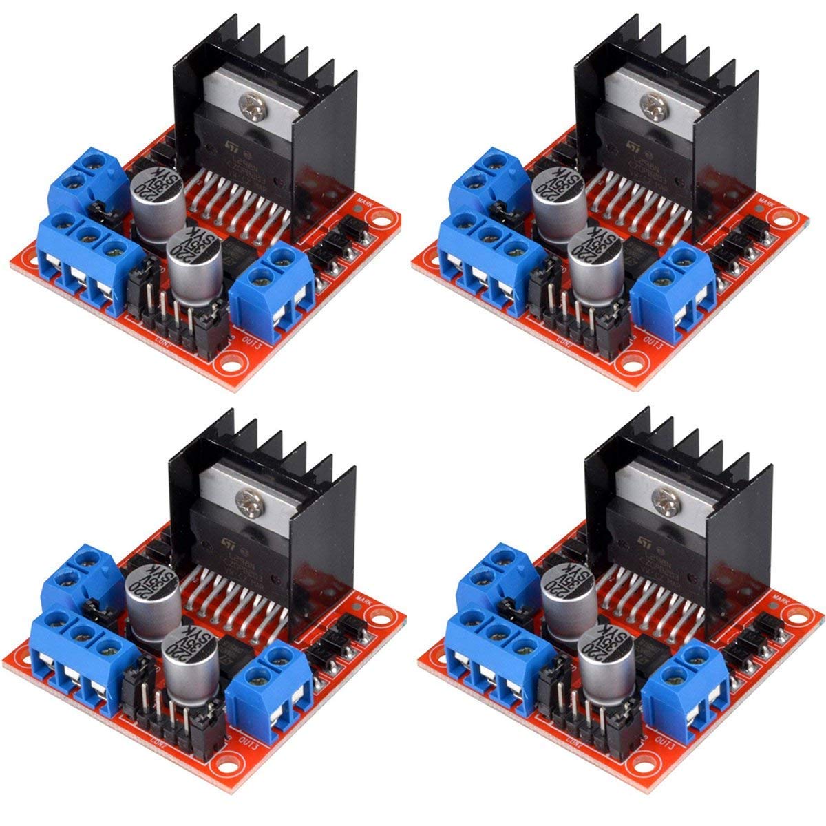 REES52 4pcs L298N Motor Driver Controller Board Module Stepper Motor DC Dual H-Bridge for Arduino Smart Car Power UNO MEGA R3 Mega2560 (B07P5RRQYP) Amazon Price History, Amazon Price Tracker