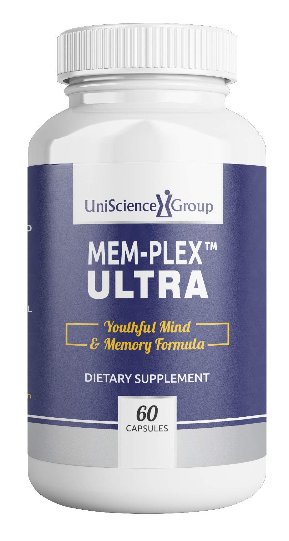 Mem-Plex Ultra, Natural Memory Support Supplement with Phosphatidyl Serine, Bacopa Monniera Extract and Neurofactor Whole Coffee Fruit Extract, 60 Capsules