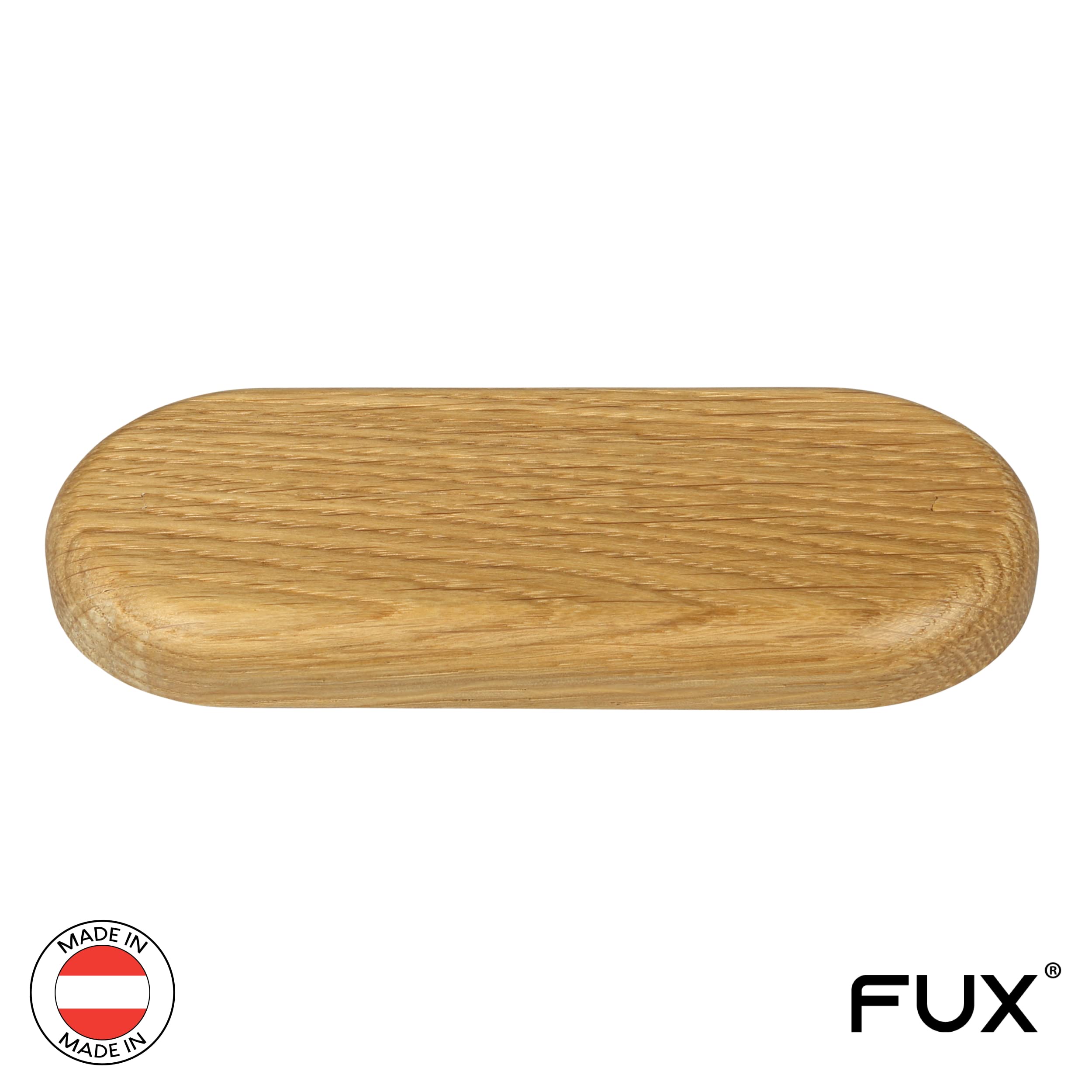 1 Stück Doppel Heizungsrohr Rosette, ohne Lochung, zweigeteilt, verschiedene Echthölzer, Rohrabdeckung, Abdeckrosetten, Verkleidung, Heizkörper Rosetten, Holz, Parkett, Holzrosetten (Eiche)