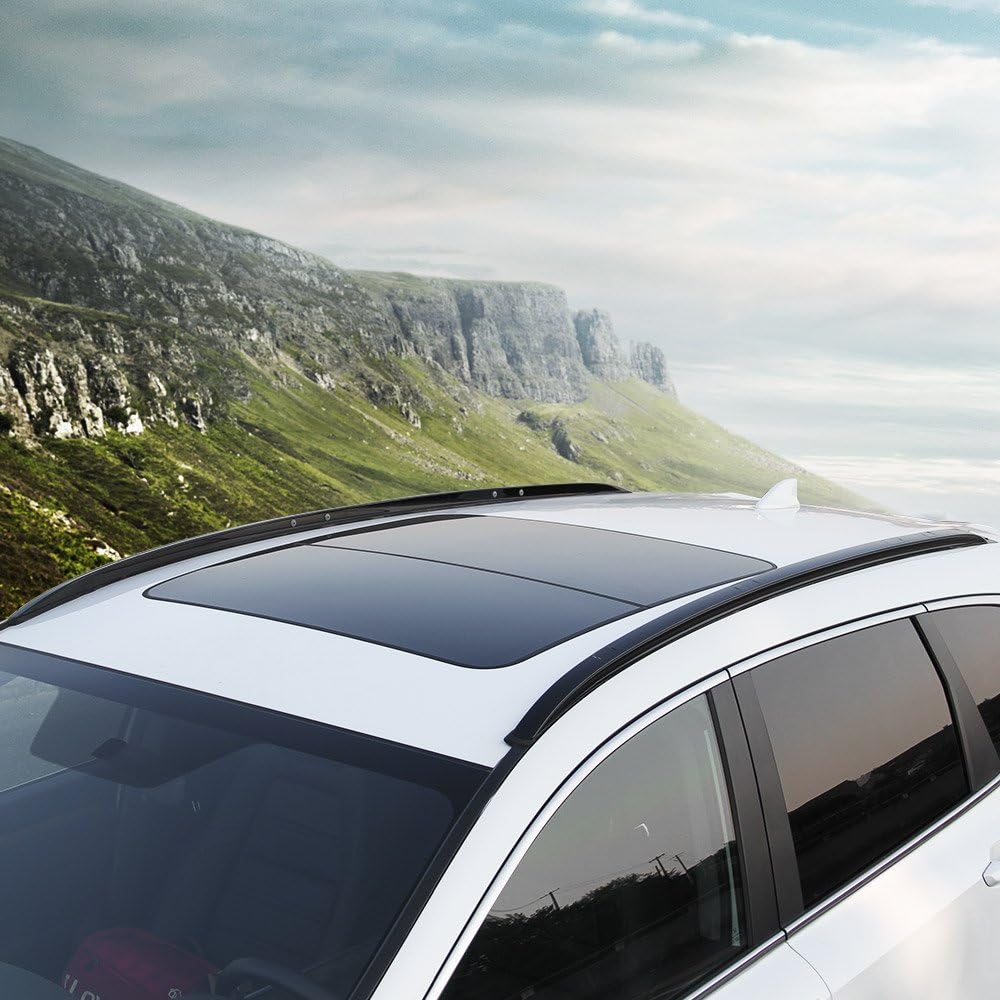 2 PC Roof Rail Rack for Honda CRV CR-V 2017 2018 2019 2020 2021 2022 Luggage Baggage Bar Black