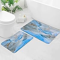 Vista 16 de Gibelle Alfombra de baño súper absorbente, de secado rápido, delgada, para debajo de la puerta, antideslizante, parte trasera de goma, para frente