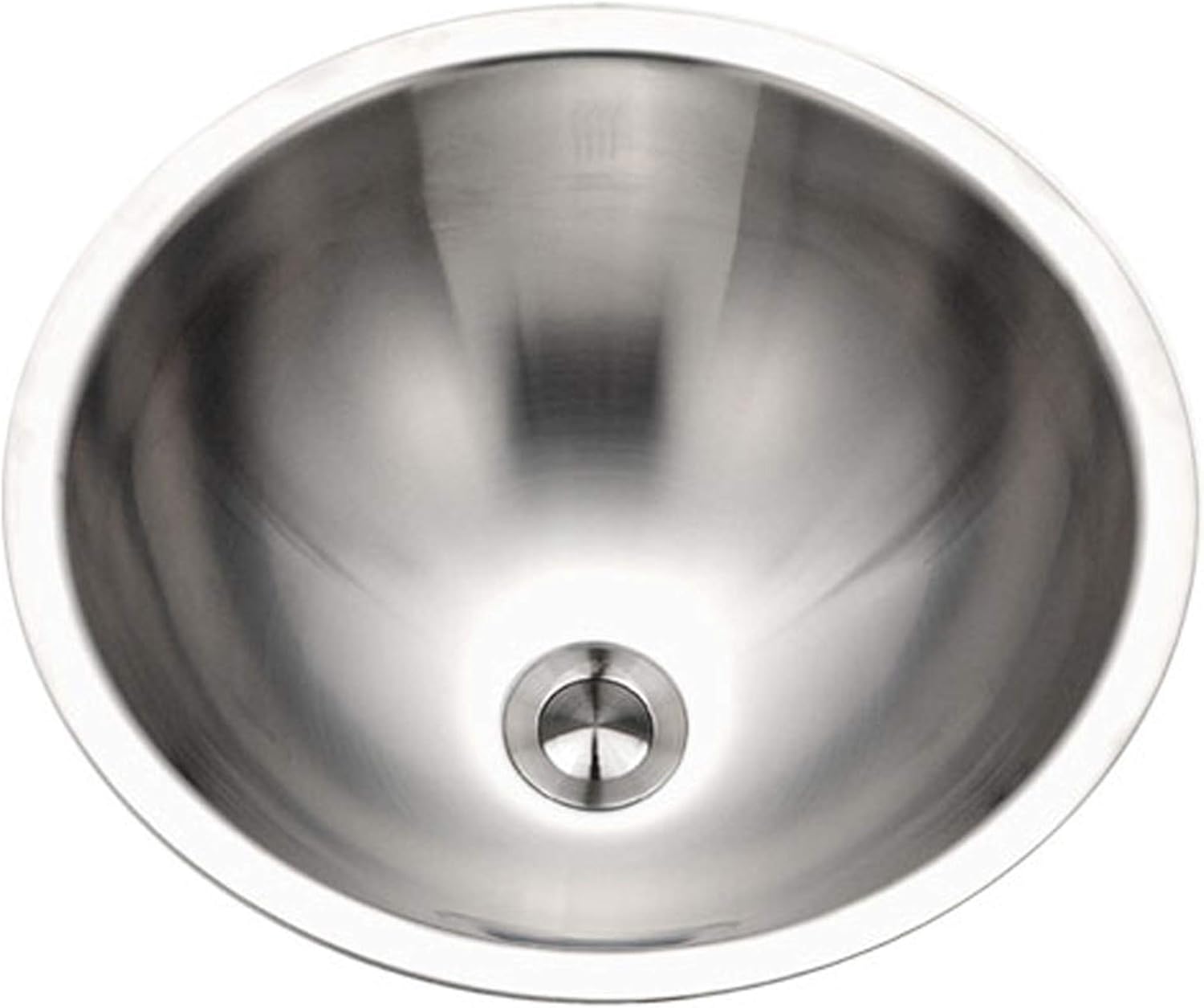 Houzer CRO-1620-1 Opus Series Conical Undermount Stainless Steel Lavatory Sink with Overflow