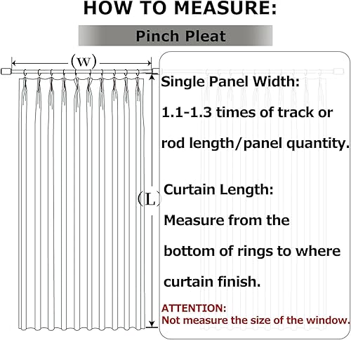 Miniatura 6 de Frelement Cortinas de terciopelo plisadas para dormitorio, puerta corrediza de vidrio, oscurecimiento de habitación, tratamiento de ventana,