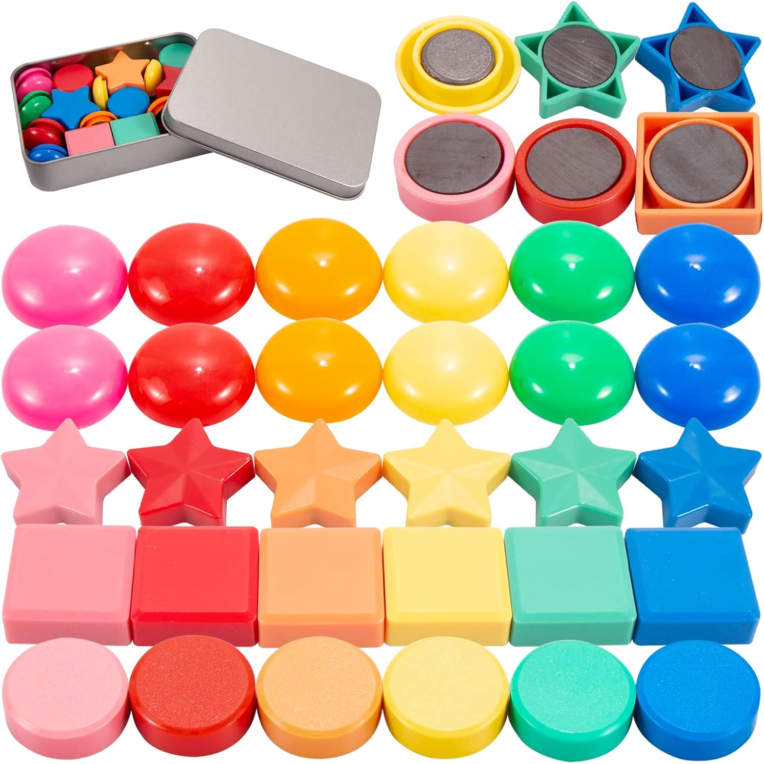 Wukong 30Pcs Fridge for Various Shapes, Strong Mangets