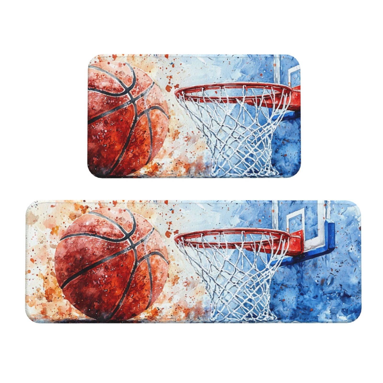 Alfombras de cocina lavables con diseño deportivo para suelo de hogar y lavandería