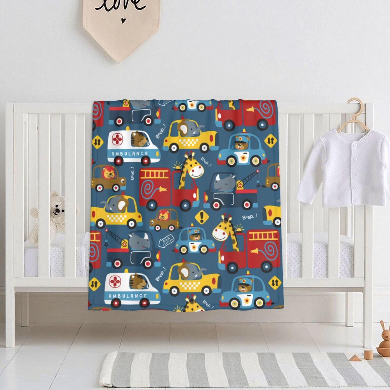 Amazon.co.jp: ベビー毛布 車柄 カラフル かわいい ベビーケット