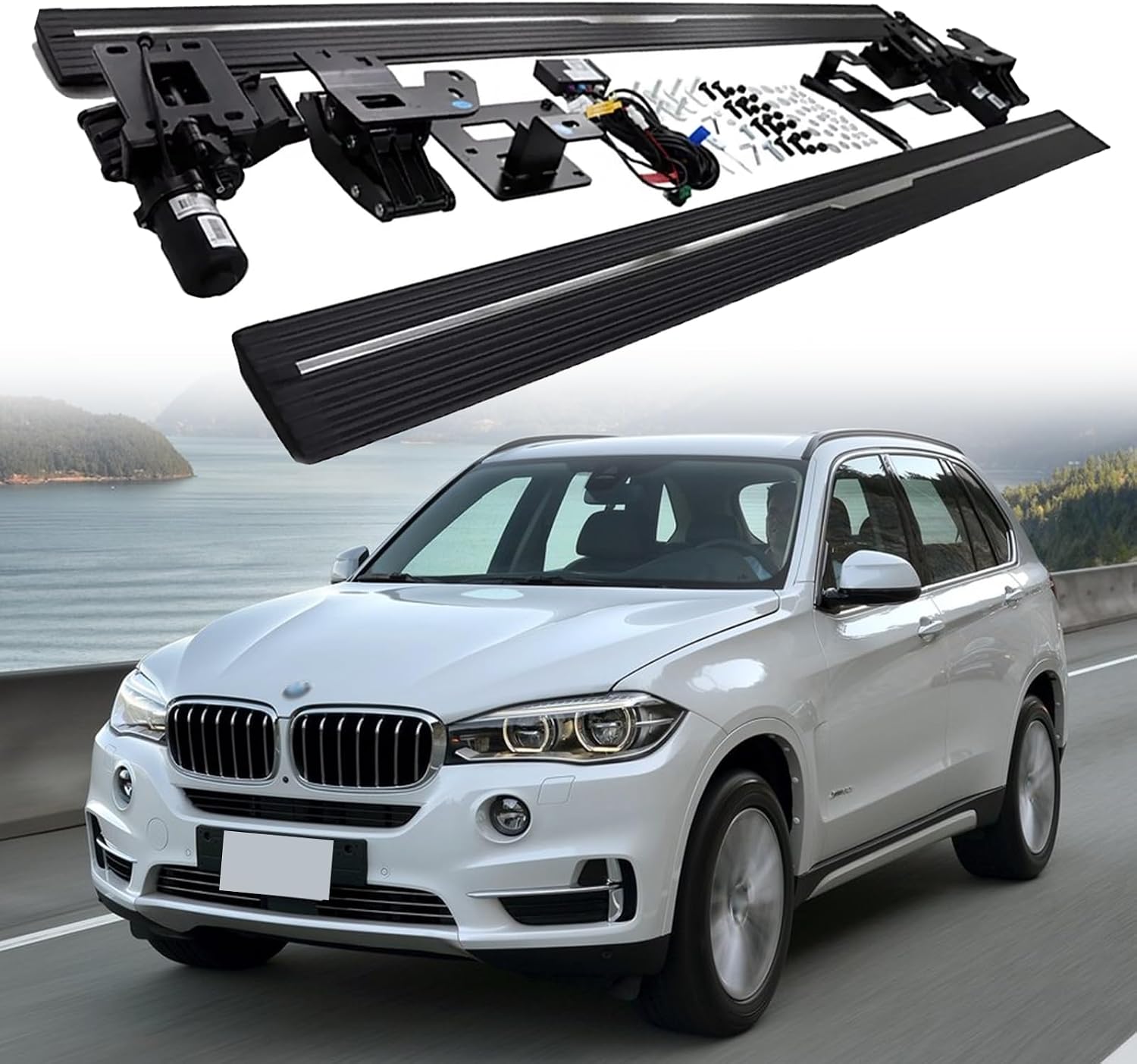 Deployable Power Electric Running Board Side Step Pedal Nerf Bar Aluminium Fits for 2010-2018 BMW X5