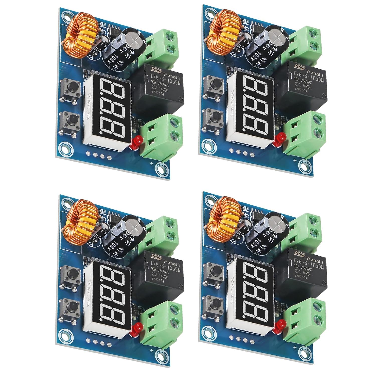 4PCS 12V-36V DC Voltage Protection Modules XH-M609 Over-Discharge Circuit Protection Module Digital Low Voltage Protector Disconnect Switch Protection