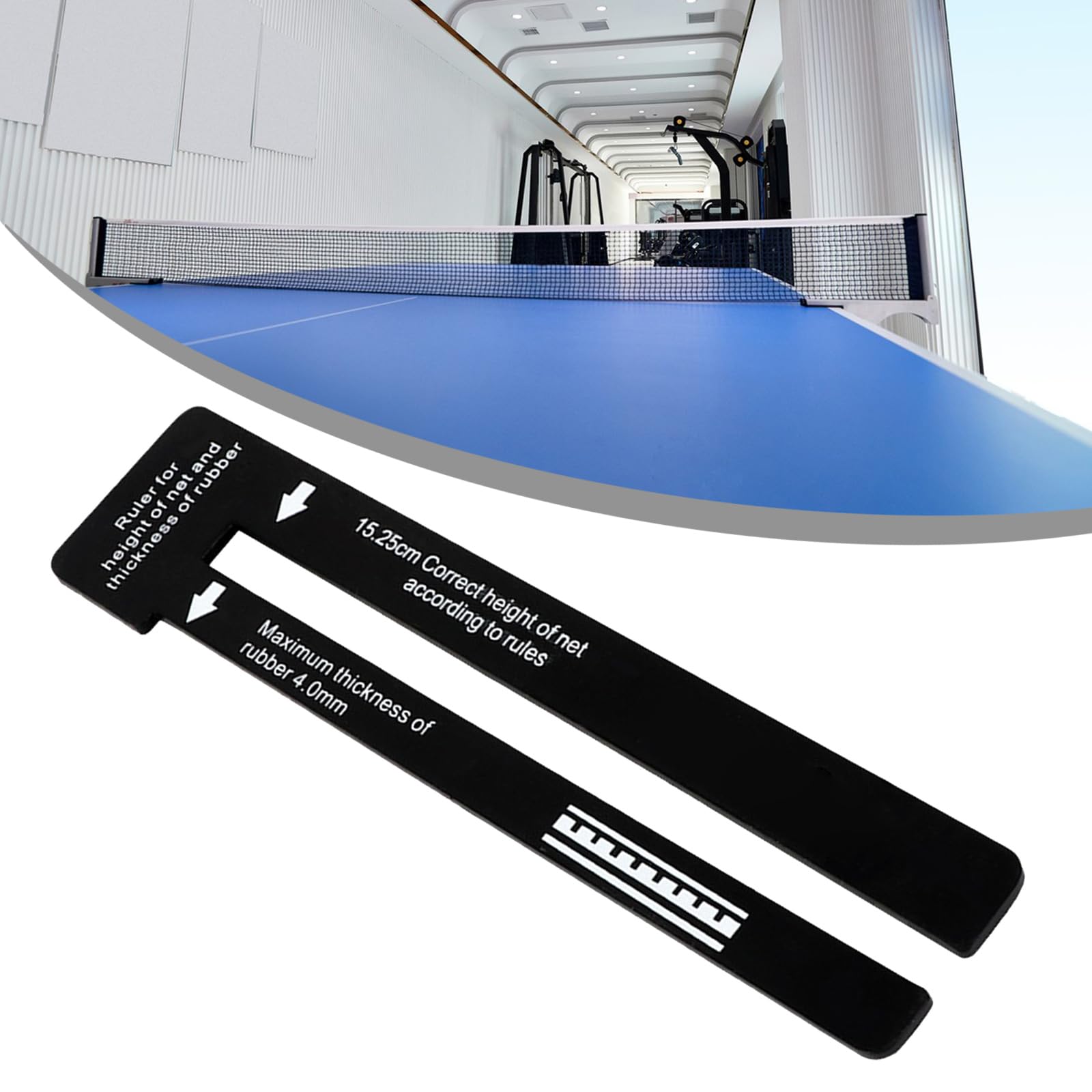 Tischtennis Netz-Messlineal - Offizielles Maß Für Training & Wettkampf