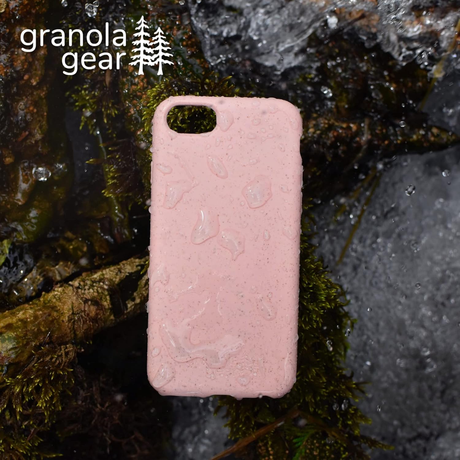 Eco by GranolaGear - Eco-Friendly Phone Case for iPhone 6/6s/7/8/SE - Biodegradable, Compostable, Plastic-Free, Made from Plants - Pink Sands