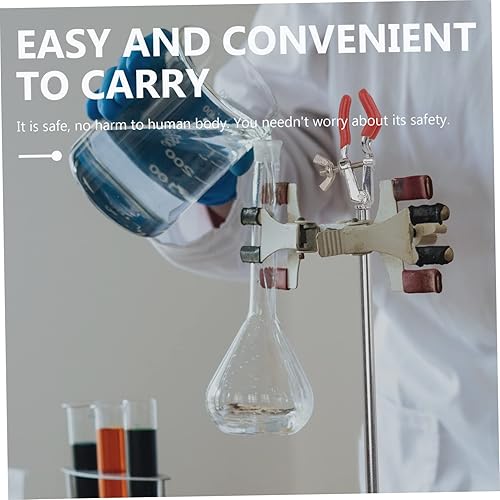 Miniatura 6 de Mobestech Abrazadera de tres mandíbulas Abrazadera de tubo de ensayo abrazadera de laboratorio jefe y soporte soporte ajustable soporte de