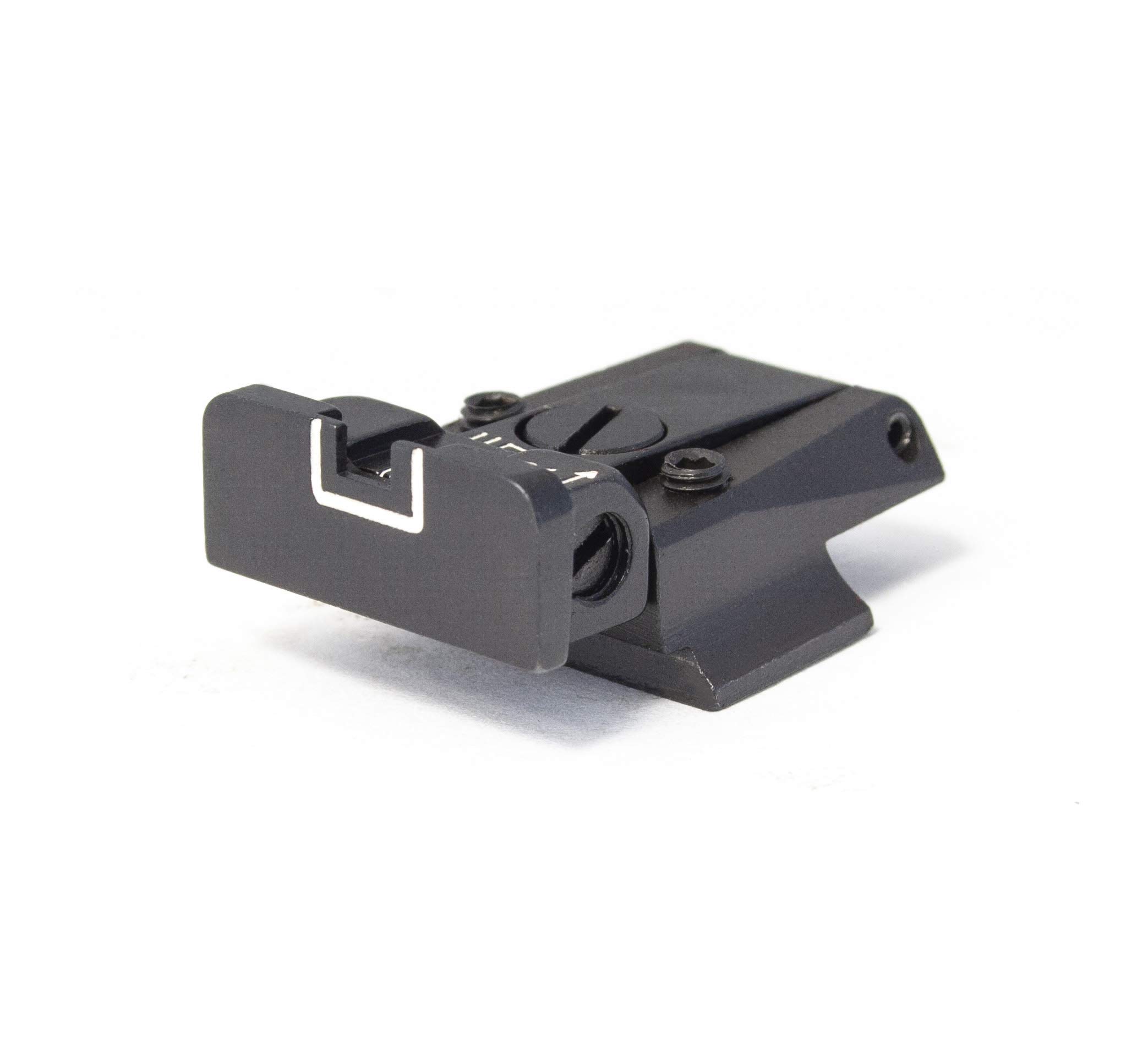 S&W - 10mm & 45acp (3rd Gen) - Rear Adjustable Sight - White Outline