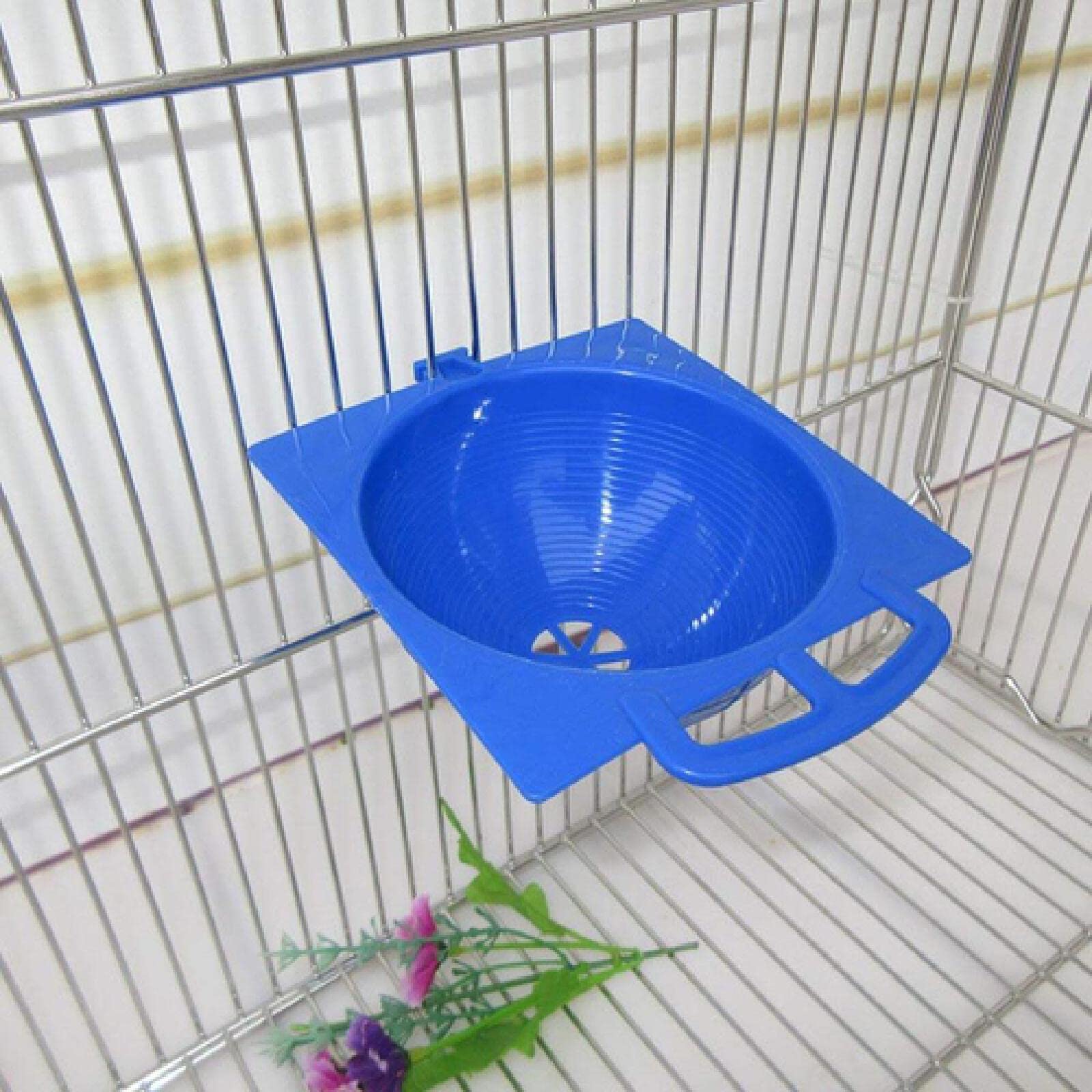 Hamak dla chomików, Jaja dla ptaków Gniazdo Plastikowa klatka wisząca Narzędzie do wylęgu jajek Pan Finch Papuga Kanarek Niebieski(Yellow)