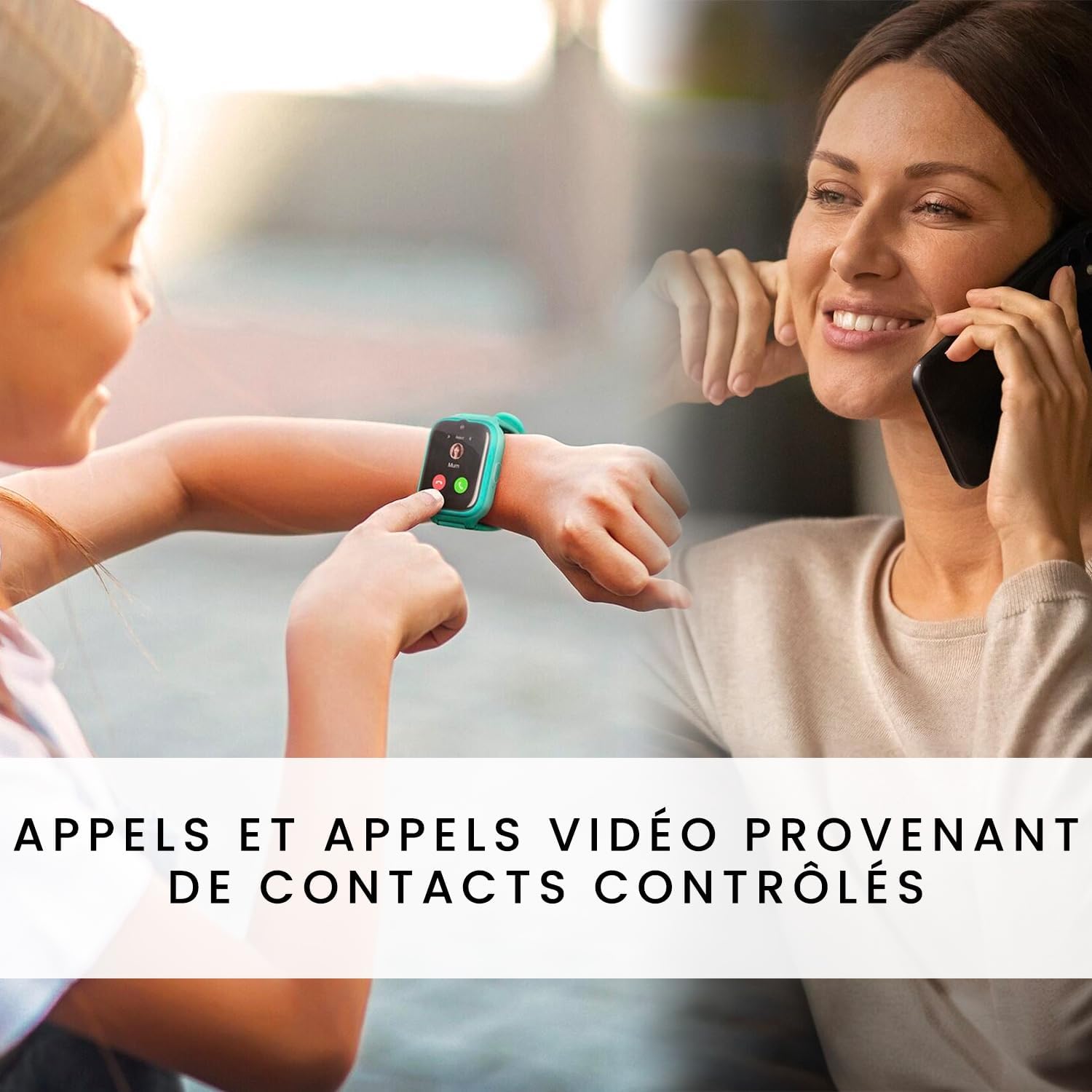 SPC Smartee 4G Kids – Montre intelligente pour enfants avec GPS, appels et appels vidéo, chat familial, mode école, bouton SOS, IP68 et gestion de smartwatch dans l’application gratuite SPC Smart Clan