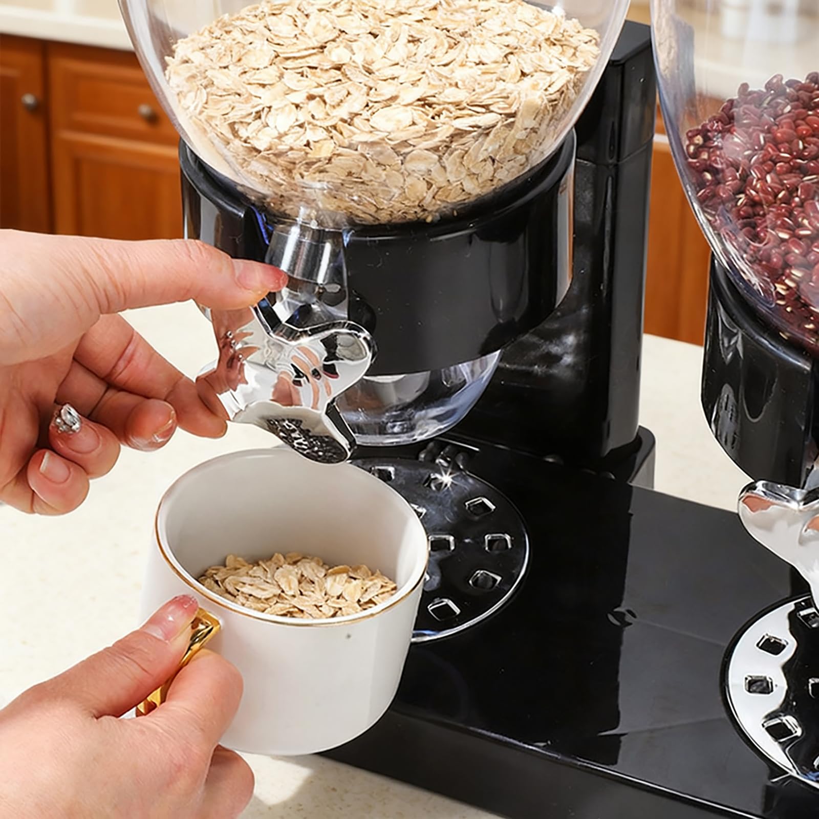 3er Pack Müslispender 2L, Aufbewahrungsbox Küche Organizer mit Deckel, Cereal Dispenser für Müsli, Kaffeebohnen, Trockenlebensmittel, Süßigkeiten, Reis, Getreide