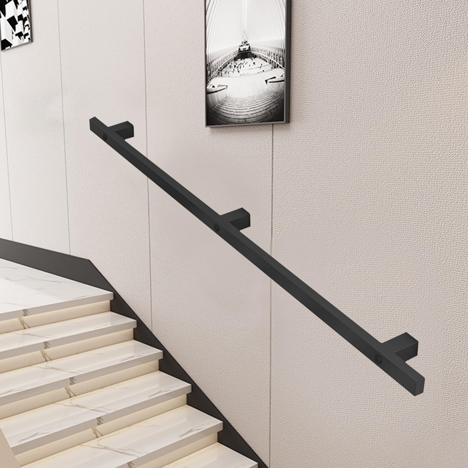 Rampe d'escalier murale pour sécuriser l'accès de votre maison ou bureau