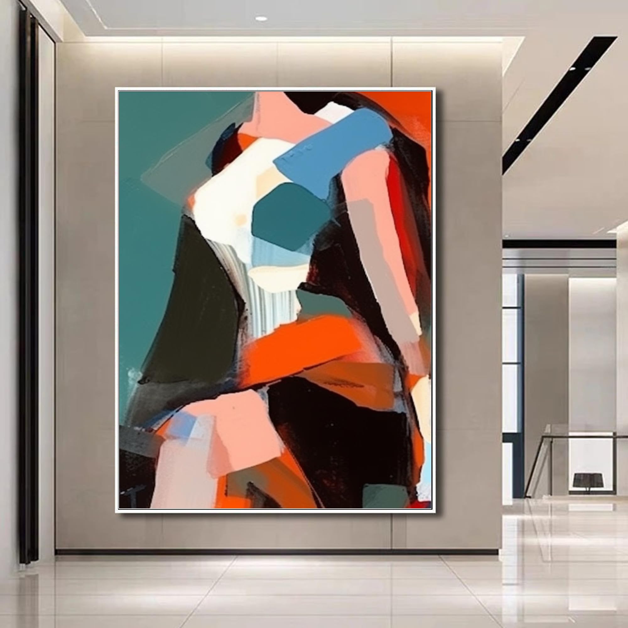 Amazon.com: Yahedoba Large abstract female side original abstract
