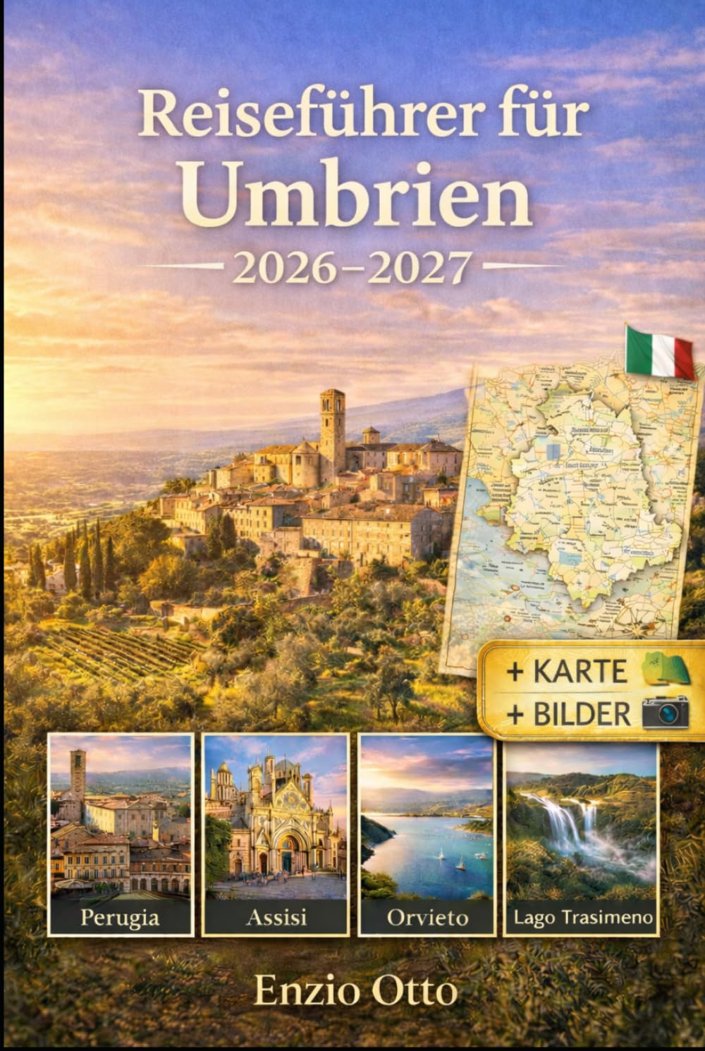 Reiseführer für Umbrien 2026-2027: Genießen Sie Perugia, Assisi, Orvieto, Spoleto, Gubbio, Todi, Spello, Montefalco und den Trasimenosee mit ... detaillierten Karten und wichtigen Reisetipps