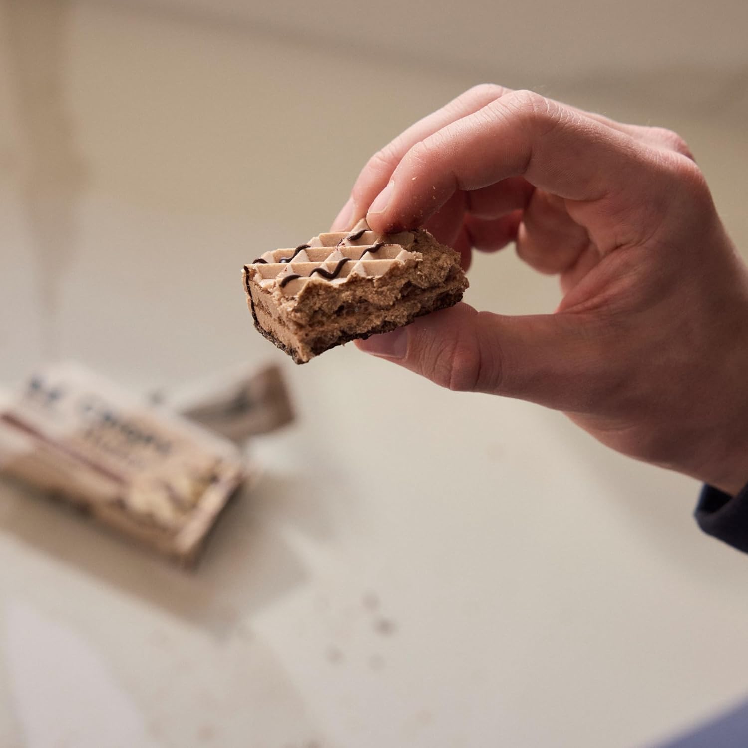 Myprotein Crispy Protein Wafers | 15g Protein | Box of 10 | Chocolate | High Protein Snack Bar | Milk & Whey Isolate | Low Sugar