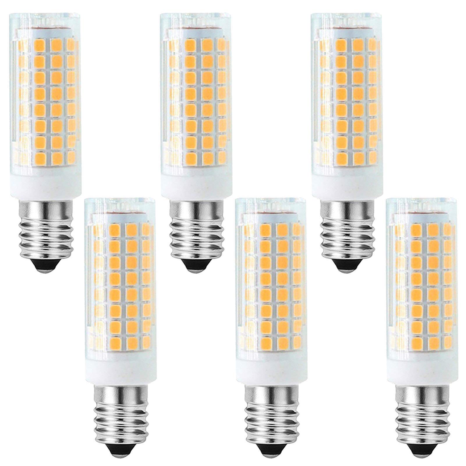 Żarówka LED E14 10W E14 Basic Zimna biel 6500K Kukurydza Żyrandol Wentylator sufitowy, 102 LED 2835 SMD, możliwość ściemniania, opakowanie 6 sztuk