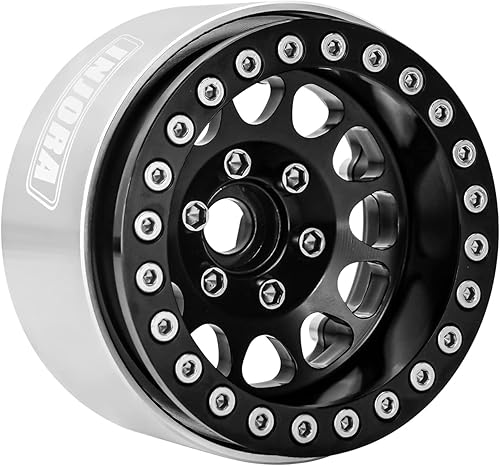 Miniatura 2 de INJORA Rueda Beadlock de 1.9 pulgadas, con desplazamiento negativo de 0.409in, para 110 RC Crawler Auto Axial SCX10 90046 AXI03007 TRX4 VS4-10 Gen8