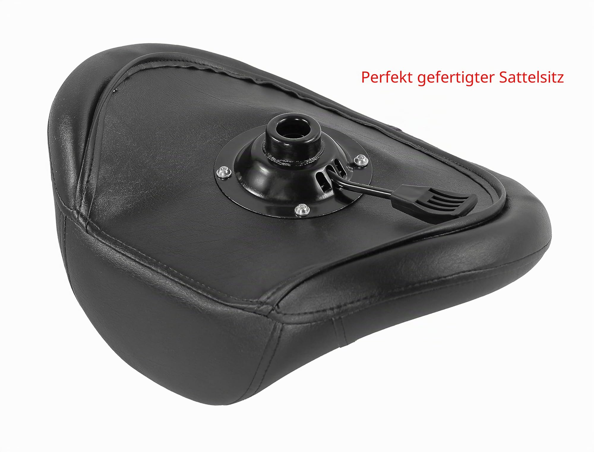 Sattelhocker Stuhl für Massage Klinik Spa Salon Höhenverstellbar mit Rollen (Schwarz)