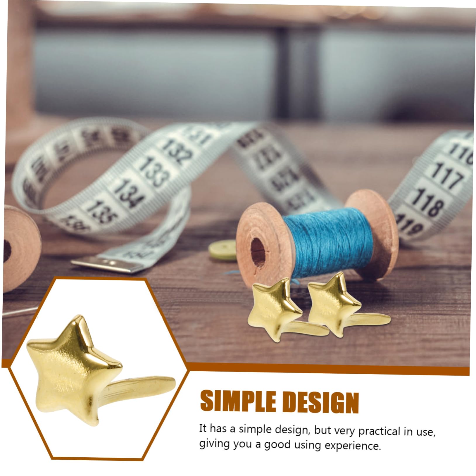 DOITOOL 100pcs Mini Rivets Decorative Brads for DIY Metal Nails for Hats Chic Dressmaking Rivets Fashionable Brads