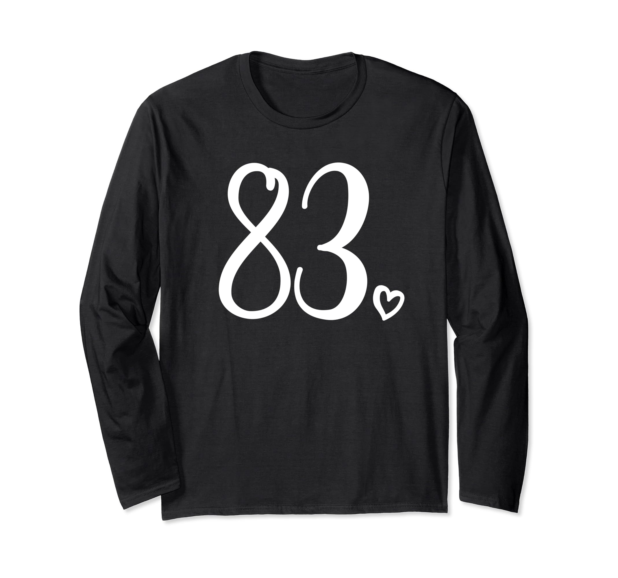 長袖シャツ Amazon.co.jp: 数字83 83歳 83歳の誕生日 83歳 長袖Tシャツ : ファッション