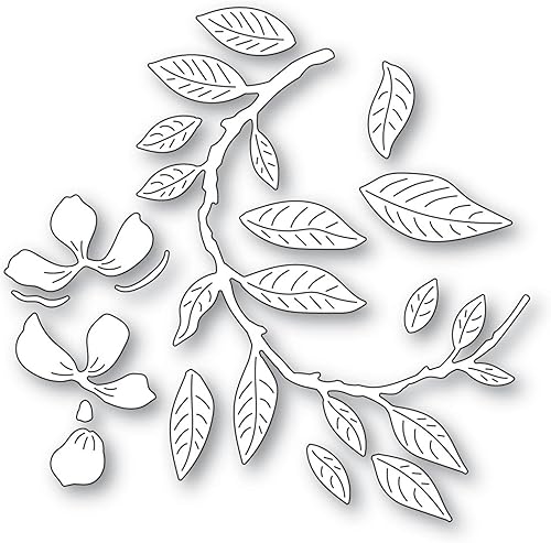 Miniatura 2 de Troqueles de flores y hojas para hacer tarjetas, hojas florales creativas, troqueles de corte de metal para álbumes de recortes, manualidades,